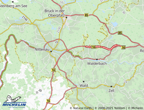 MICHELIN Treidling map - ViaMichelin