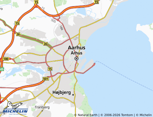 Carte MICHELIN Aarhus - ViaMichelin