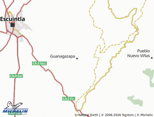 Carte MICHELIN Guanagazapa - ViaMichelin