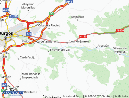 MICHELIN San Millán de Juarros map - ViaMichelin
