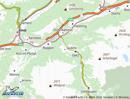 Carte MICHELIN Sautens - ViaMichelin