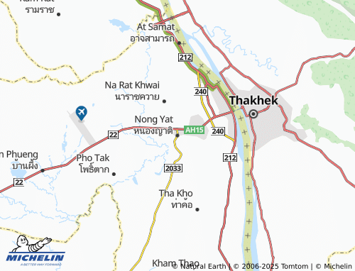 MICHELIN Nong Yat map - ViaMichelin