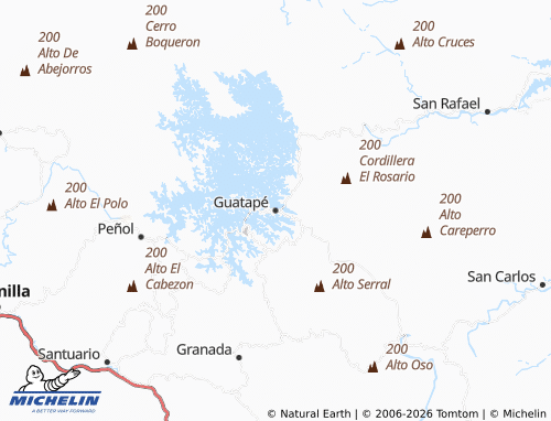 Mappa MICHELIN Guatapé - ViaMichelin