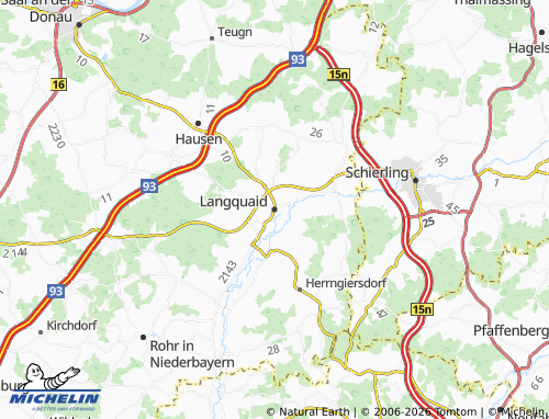 Mapa MICHELIN Langquaid - ViaMichelin