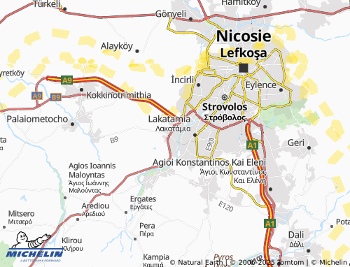 MICHELIN Archangelos Anthoupoli map - ViaMichelin