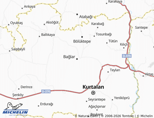 Mapa MICHELIN Bağlar - ViaMichelin