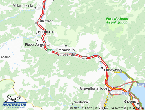 MICHELINLandkarte Anzola d'Ossola ViaMichelin