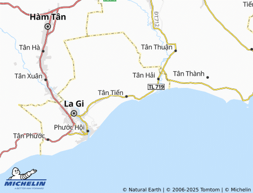MICHELIN Tân Tiến map - ViaMichelin