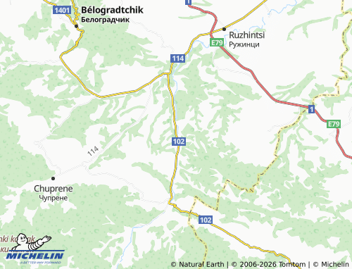 Mappa MICHELIN Sredogriv - ViaMichelin
