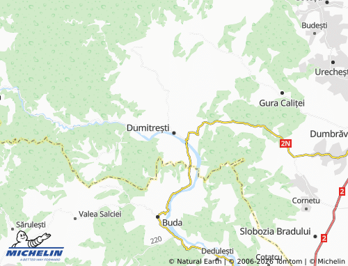 MICHELIN Dumitrești map - ViaMichelin