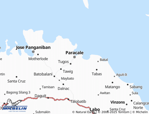 MICHELIN Paracale map - ViaMichelin