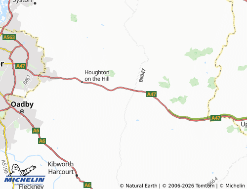 Carte MICHELIN Billesdon - ViaMichelin