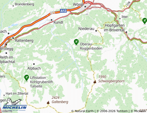 MICHELIN-Landkarte Auffach - ViaMichelin