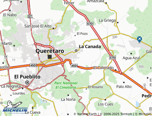 MICHELIN Cerrada Ferrara map - ViaMichelin