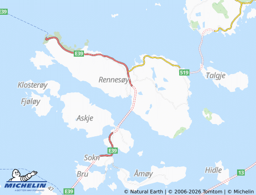 MICHELIN-Landkarte Vikevåg - ViaMichelin