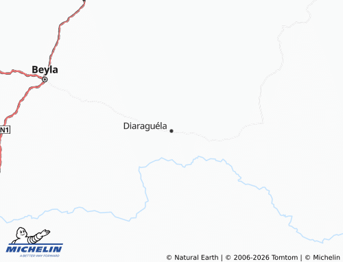 MICHELIN Diaraguéla map - ViaMichelin
