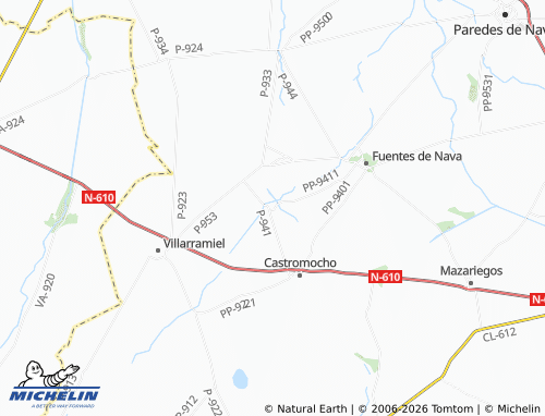 MICHELIN Abarca de Campos map - ViaMichelin