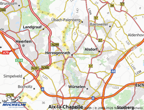 Mappa MICHELIN Herzogenrath - ViaMichelin