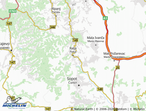 Carte MICHELIN Ralja - ViaMichelin