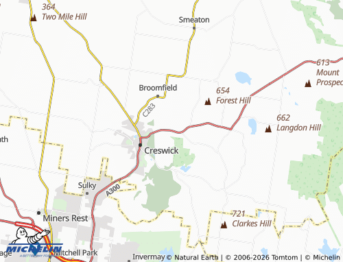 Mapa MICHELIN Springmount - ViaMichelin