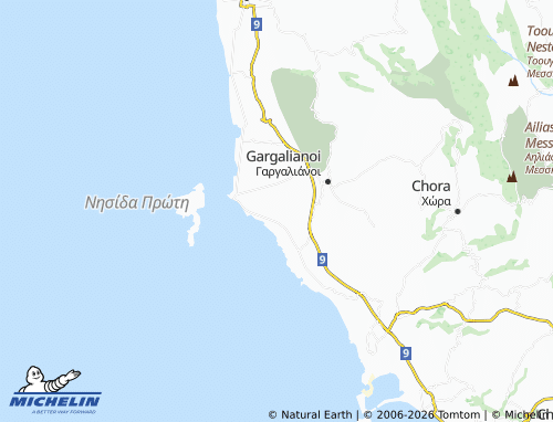 MICHELIN Kanalos map - ViaMichelin