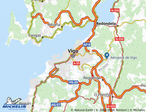 MICHELIN-Landkarte Vigo - ViaMichelin