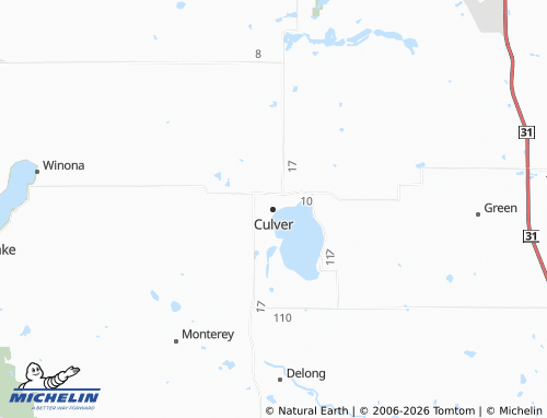Mappa MICHELIN Culver - ViaMichelin