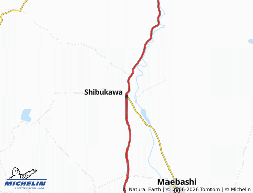 MICHELIN Shibukawa map - ViaMichelin