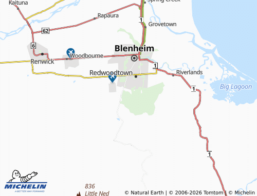Mapa MICHELIN Wither Hills - ViaMichelin