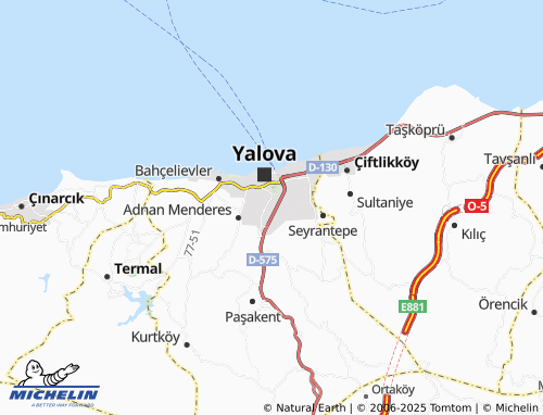 MICHELIN-Landkarte Bayraktepe - ViaMichelin
