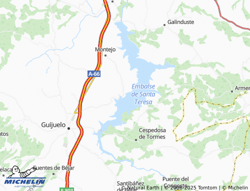 MICHELIN Salvatierra de Tormes map - ViaMichelin