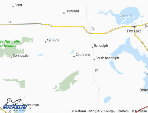MICHELIN-Landkarte Courtland - ViaMichelin