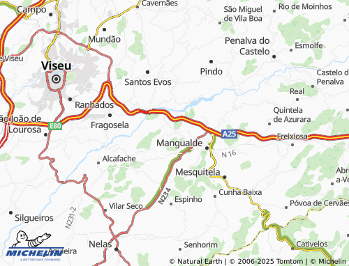 MICHELIN Tabosa map - ViaMichelin