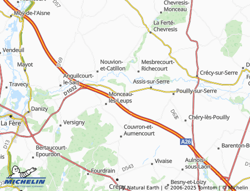 MICHELIN Remies map - ViaMichelin