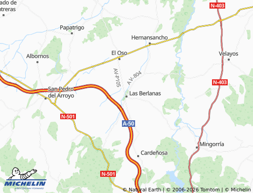 Mappa MICHELIN Las Berlanas - ViaMichelin