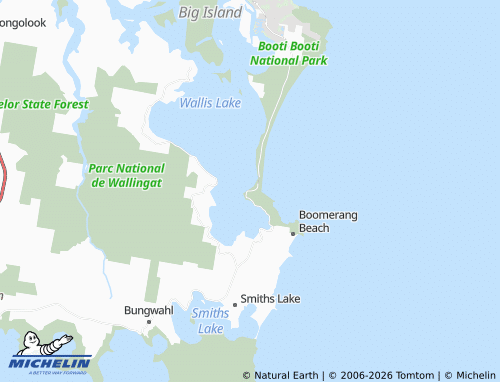 Mapa MICHELIN Booti Booti - ViaMichelin