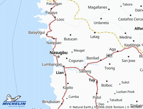 MICHELIN Catandaan map - ViaMichelin