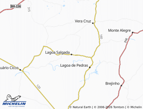 Mapa MICHELIN Lagoa Salgada - ViaMichelin