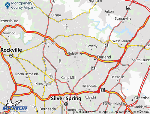Mappa MICHELIN Colesville - ViaMichelin