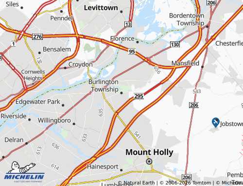Mappa MICHELIN Burlington Township - ViaMichelin