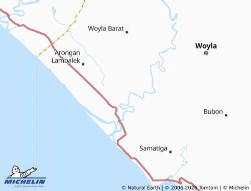 MICHELIN Ulee Pasi Ara map - ViaMichelin
