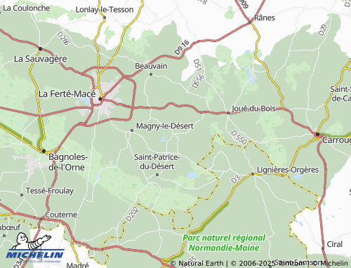 Carte MICHELIN La Motte-Fouquet - ViaMichelin
