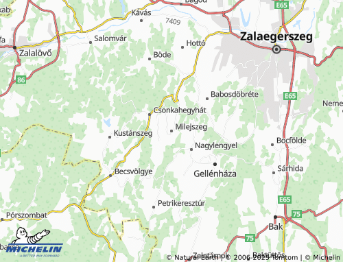 MICHELIN Milejszeg map - ViaMichelin