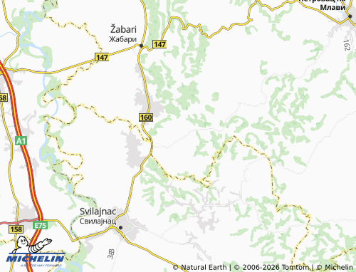 Carte MICHELIN Viteževo - ViaMichelin