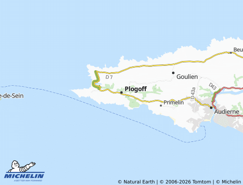 Mappa MICHELIN Plogoff - ViaMichelin