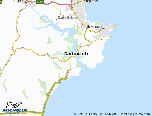 Carte MICHELIN Dartmouth - ViaMichelin