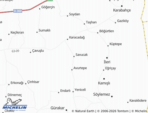 Mapa MICHELIN Savucak - ViaMichelin