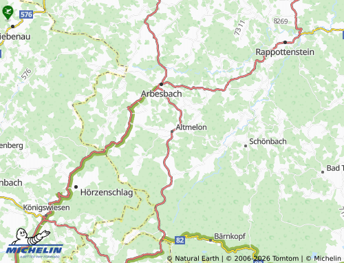 MICHELIN Altmelon map - ViaMichelin