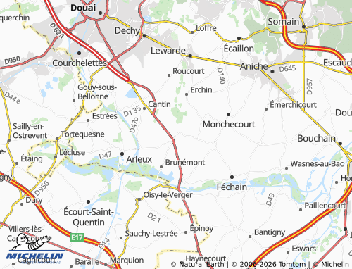 Mappa MICHELIN Bugnicourt - ViaMichelin