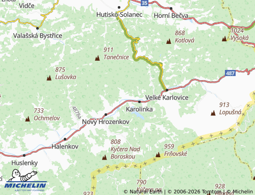 MICHELIN Kobylská map - ViaMichelin